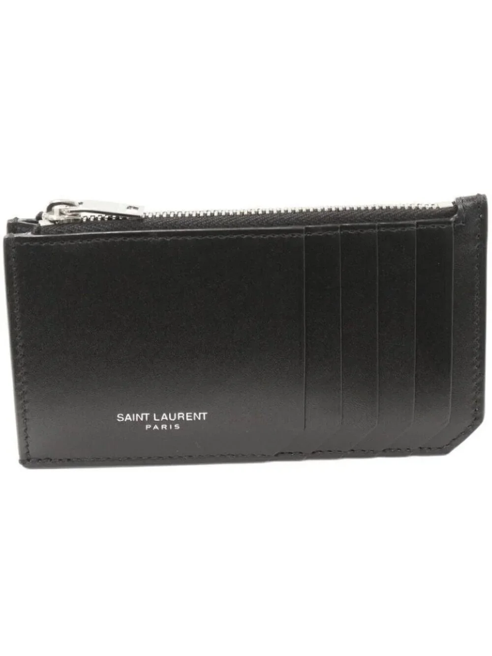 Saint Laurent Paris Coin Case Fragment Calf Black - Picture 1 of 4